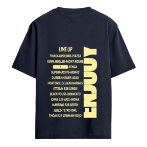 T-shirt bleu "Line-up" 2026