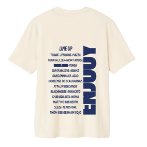 T-shirt crème "Line-up" 2026
