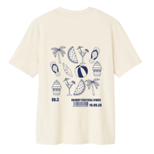 T-shirt crème "picto" 2026