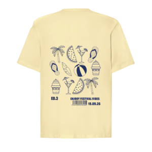 T-shirt jaune "picto" 2026