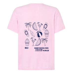 T-shirt rose "picto" 2026