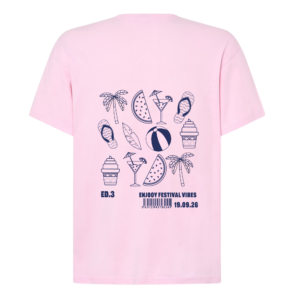 T-shirt rose "picto" 2026